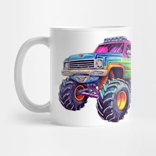 90s Retro Monster Truck Mug